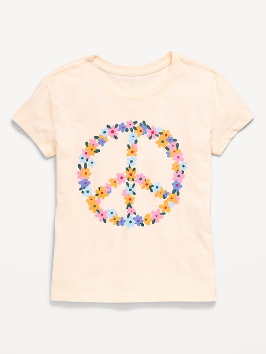 Image number 1 showing, Short-Sleeve Graphic T-Shirt for Girls