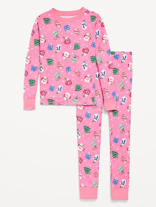 Image number 3 showing, Gender-Neutral Snug-Fit Graphic Pajama Set for Kids