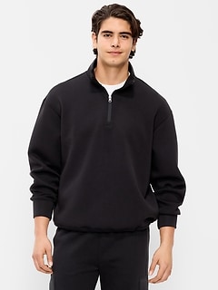 Bounce Fleece Oversized Quarter-Zip Pullover