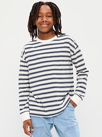 Image number 1 showing, Printed Oversized Long-Sleeve T-Shirt for Boys