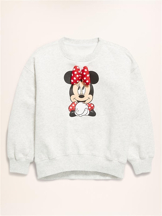 Image number 4 showing, Old Navy x Disney Oversized Minnie Logo-Graphic Tunic Sweatshirt for Girls