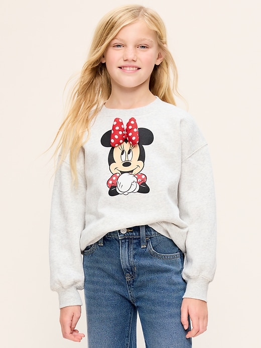 Image number 3 showing, Old Navy x Disney Oversized Minnie Logo-Graphic Tunic Sweatshirt for Girls