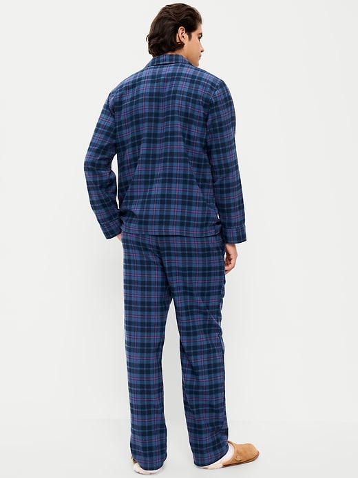Printed Flannel Pajama Set for Men