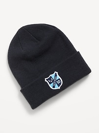 Image number 1 showing, Messi™ Wide-Cuff Ribbed Beanie for Boys