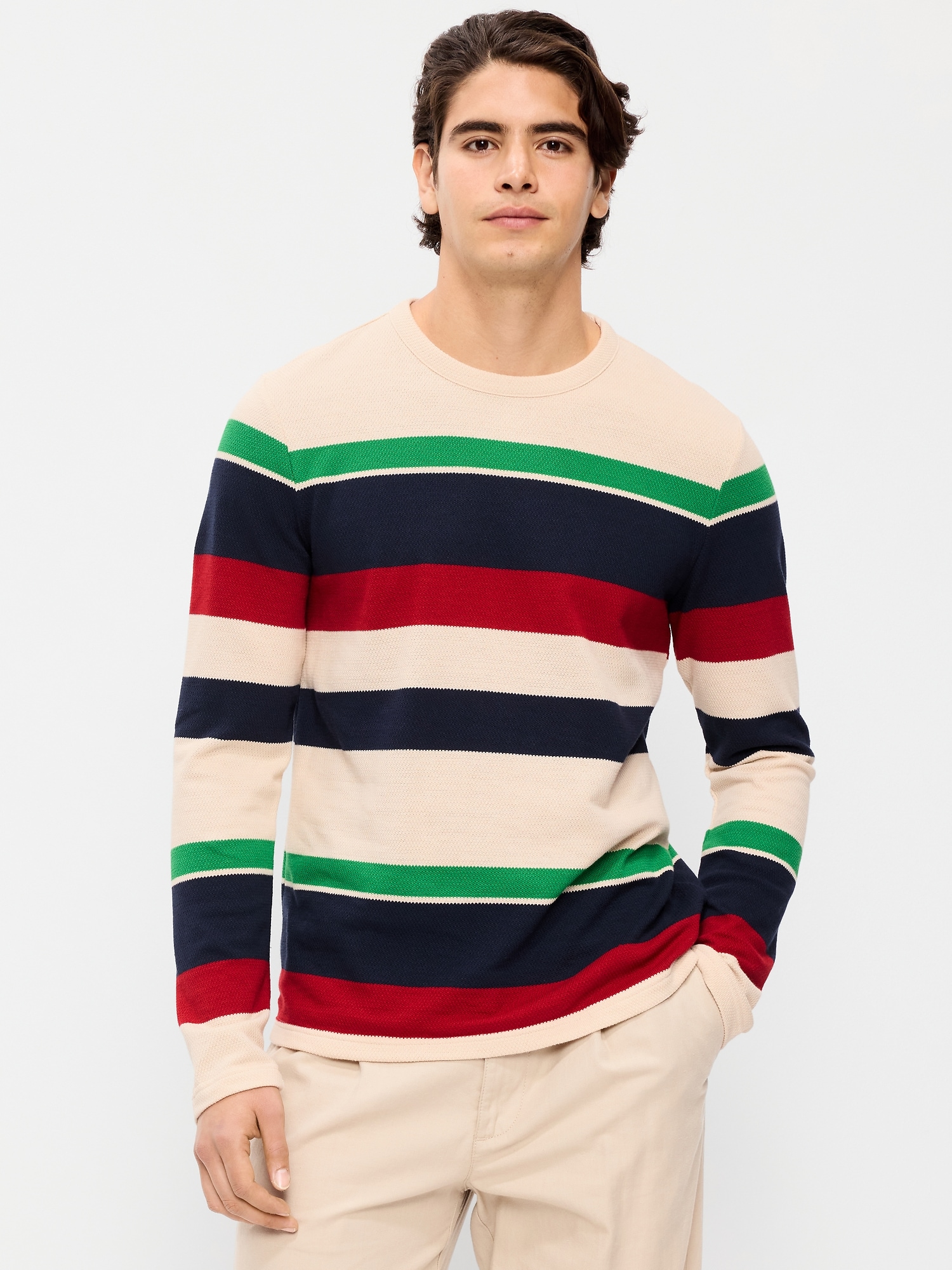 Long-Sleeve Striped T-Shirt