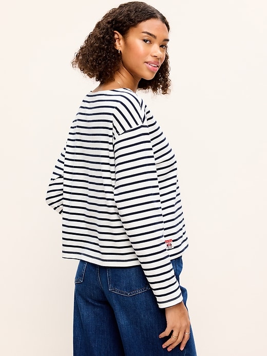 Image number 2 showing, Old Navy x Disney Minnie Mouse Long-Sleeve Mariner T-Shirt for Women