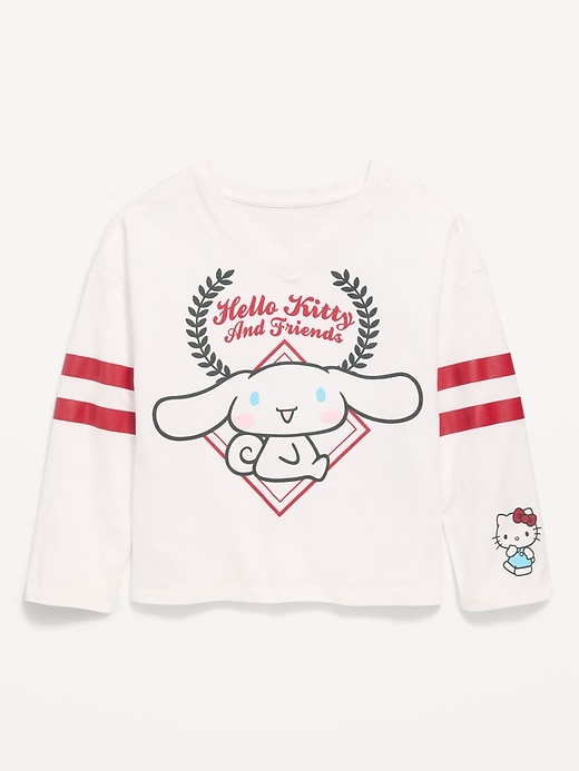 Image number 1 showing, Cinnamoroll™ V-Neck Graphic T-Shirt for Girls