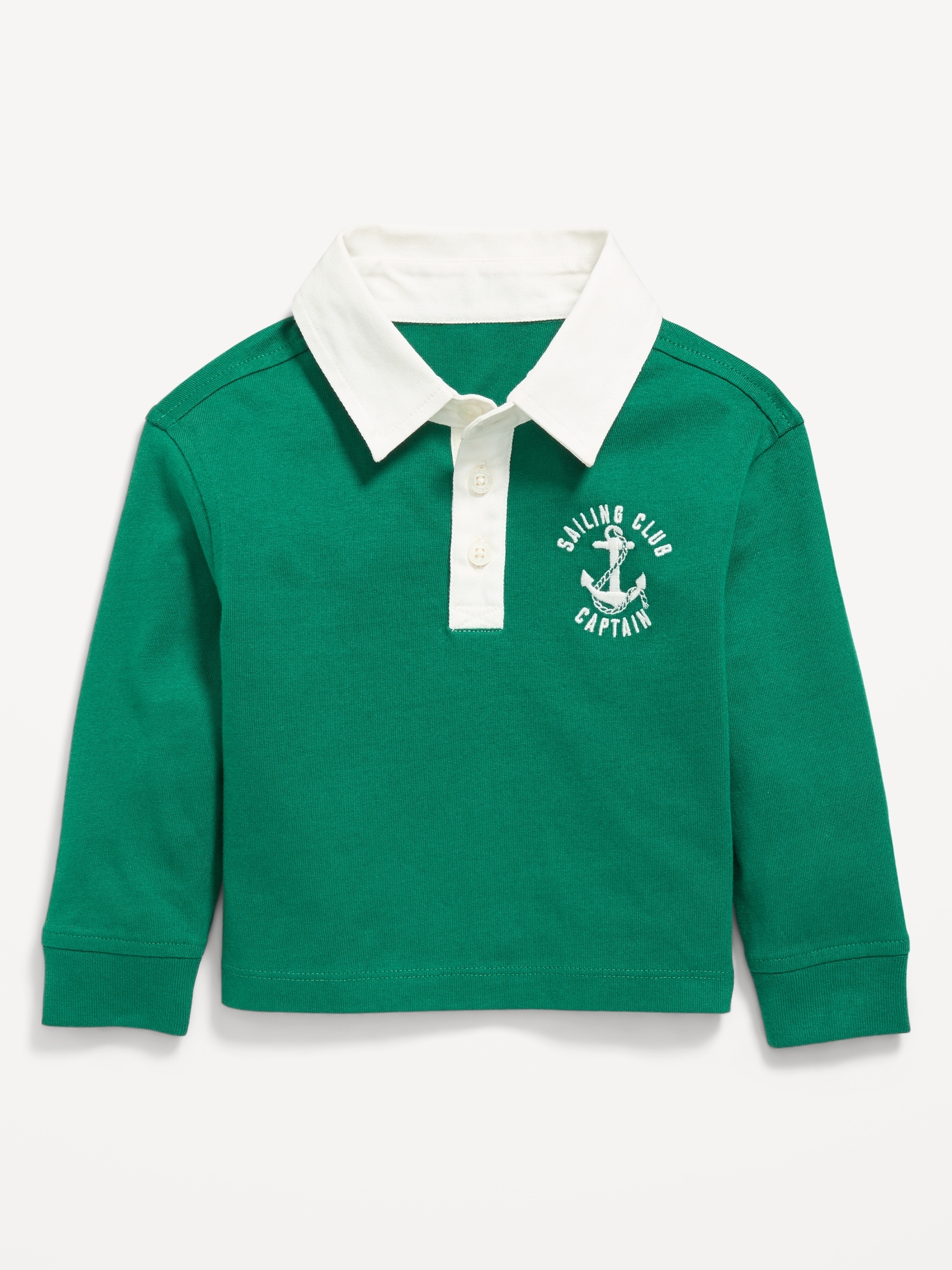 Oversized Long-Sleeve Rugby Shirt for Toddler Boys