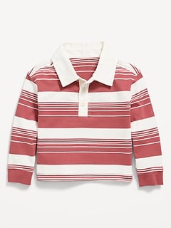 Unisex Oversized Boxy-Fit Long-Sleeve Rugby Shirt for Toddler