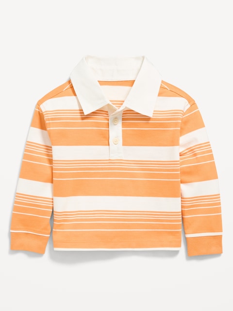 Oversized Long-Sleeve Rugby Shirt for Toddler Boys