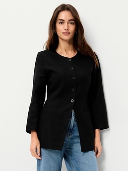 Fitted Long Blazer - image 3