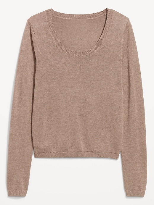 Image number 4 showing, Fitted Scoop-Neck Jersey Sweater