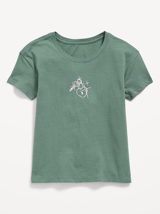 Image number 1 showing, Short-Sleeve Graphic T-Shirt for Girls
