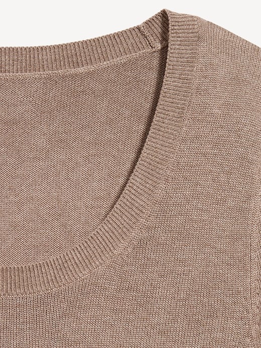 Image number 5 showing, Fitted Scoop-Neck Jersey Sweater