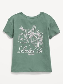 Image number 2 showing, Short-Sleeve Graphic T-Shirt for Girls