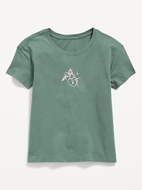 Image number 1 showing, Short-Sleeve Graphic T-Shirt for Girls
