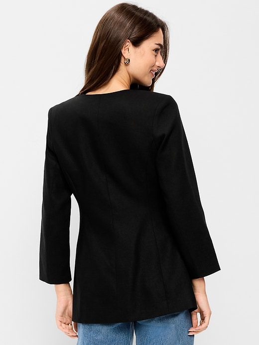 Image number 2 showing, Fitted Long Blazer