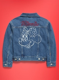 Image number 6 showing, Old Navy x Disney Minnie Mouse Oversized Jean Trucker Jacket for Girls