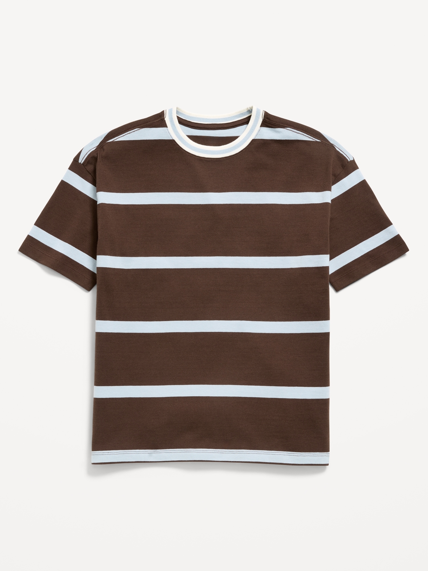 Oversized Short-Sleeve Striped T-Shirt for Boys