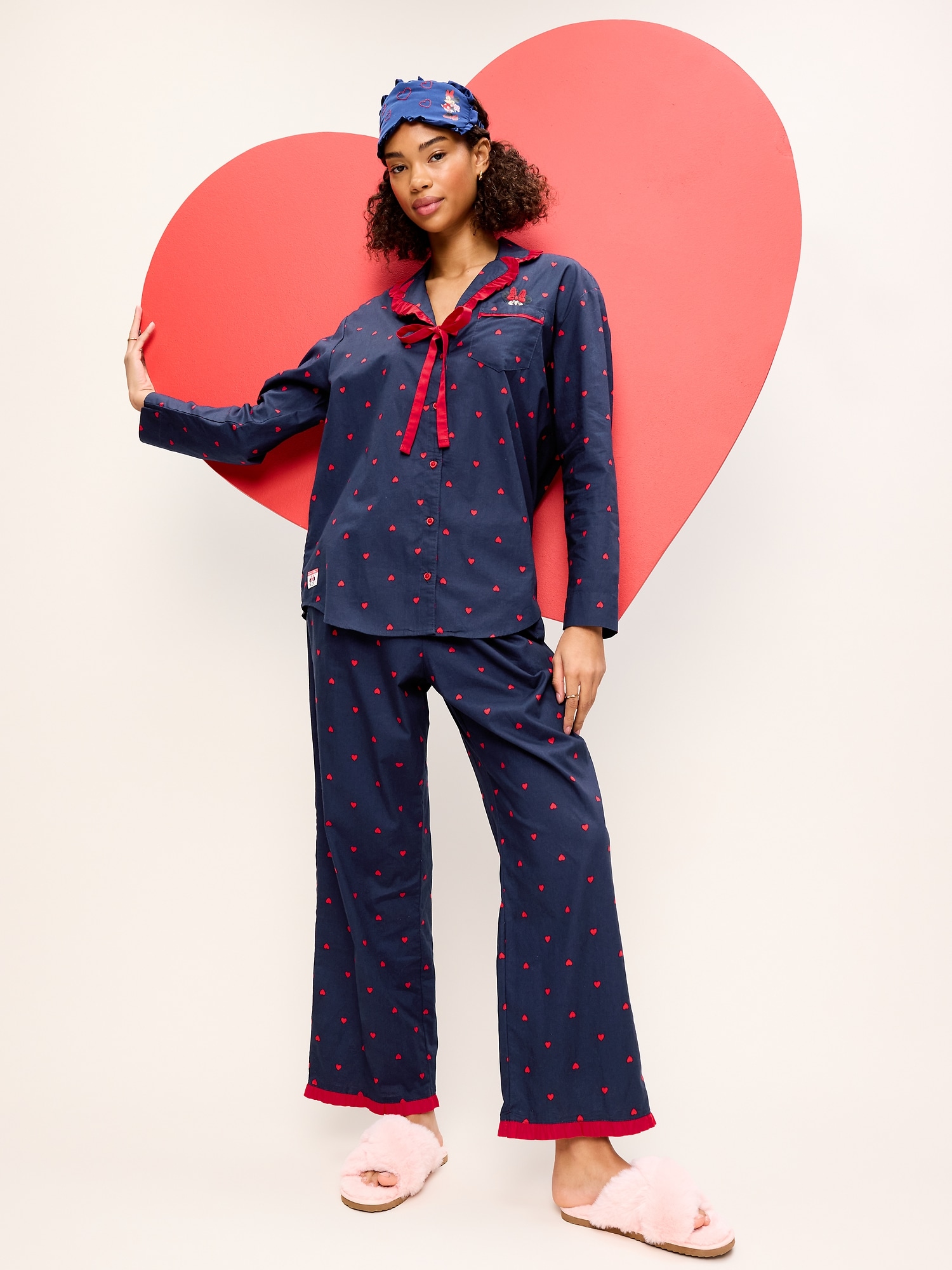 Old Navy x Disney Minnie Mouse Ruffled Pajama Set for Women