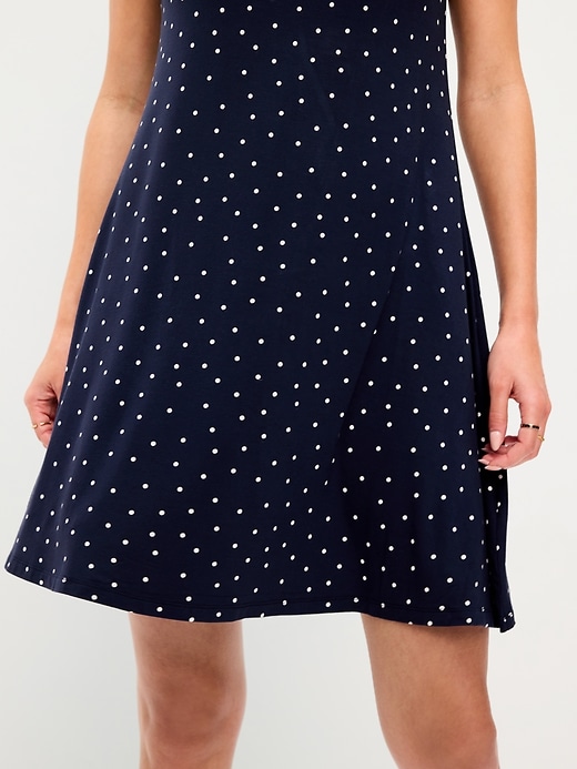 Image number 6 showing, Short-Sleeve Mini Swing Dress