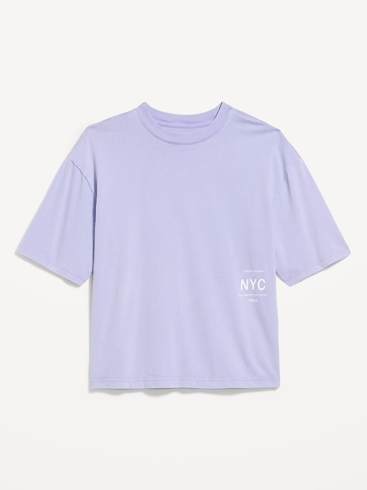 Image number 4 showing, Heavyweight Graphic Cropped T-Shirt