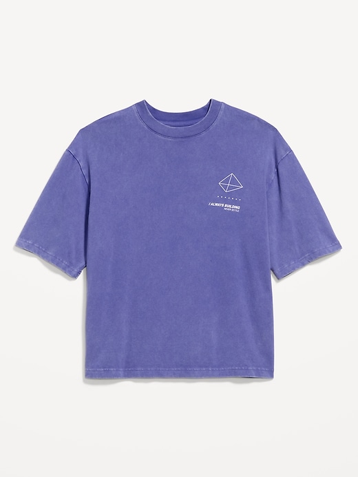 Image number 4 showing, Heavyweight Graphic Cropped T-Shirt