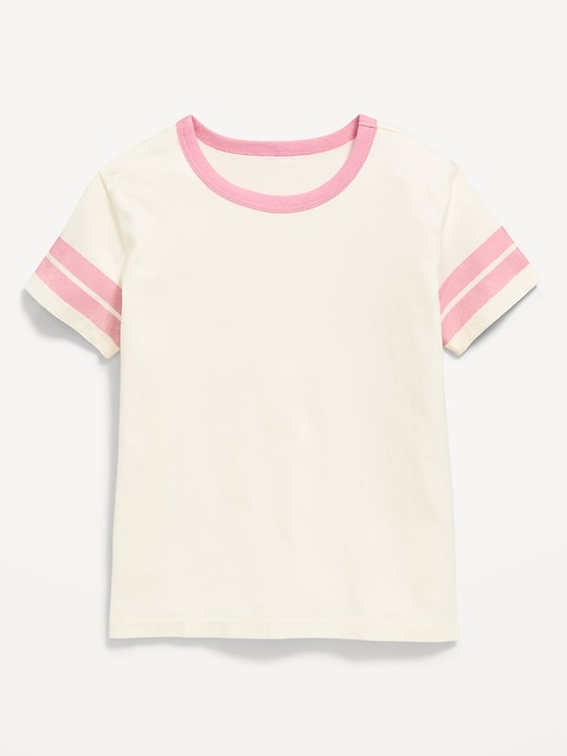Image number 1 showing, Softest Short-Sleeve Striped T-Shirt for Girls