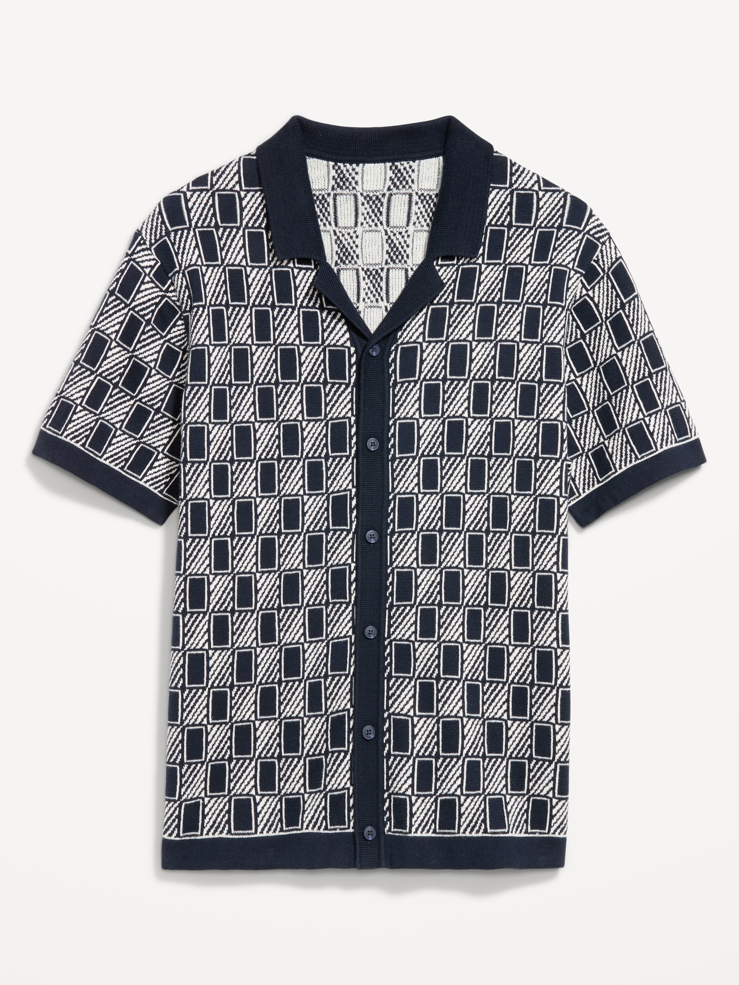 Short-Sleeve Sweater Shirt