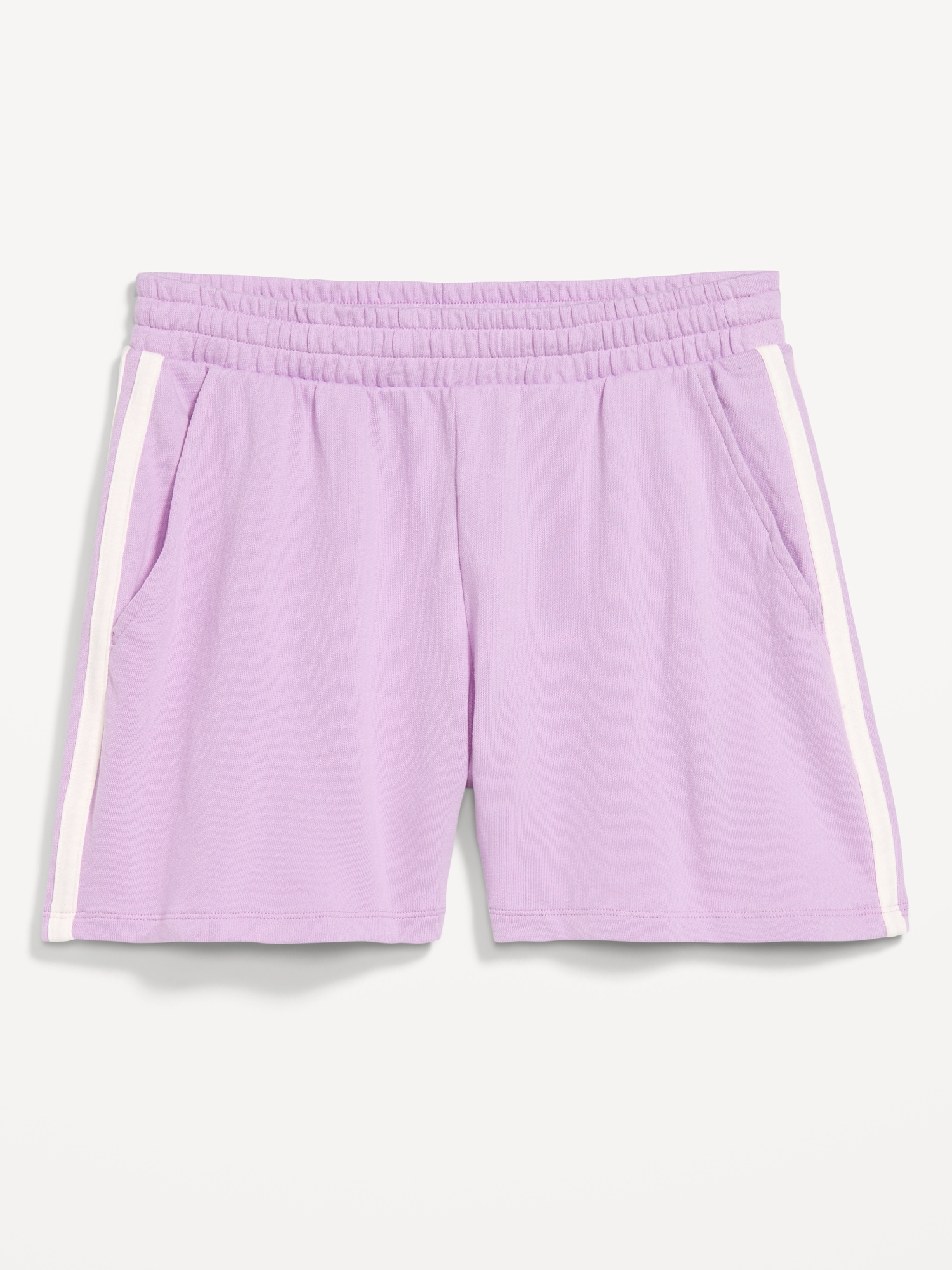 High-Waisted Pull-On Shorts -- 5-inch inseam