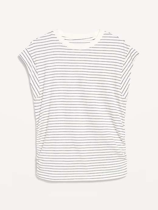 Image number 4 showing, Cap-Sleeve Side-Cinch Top