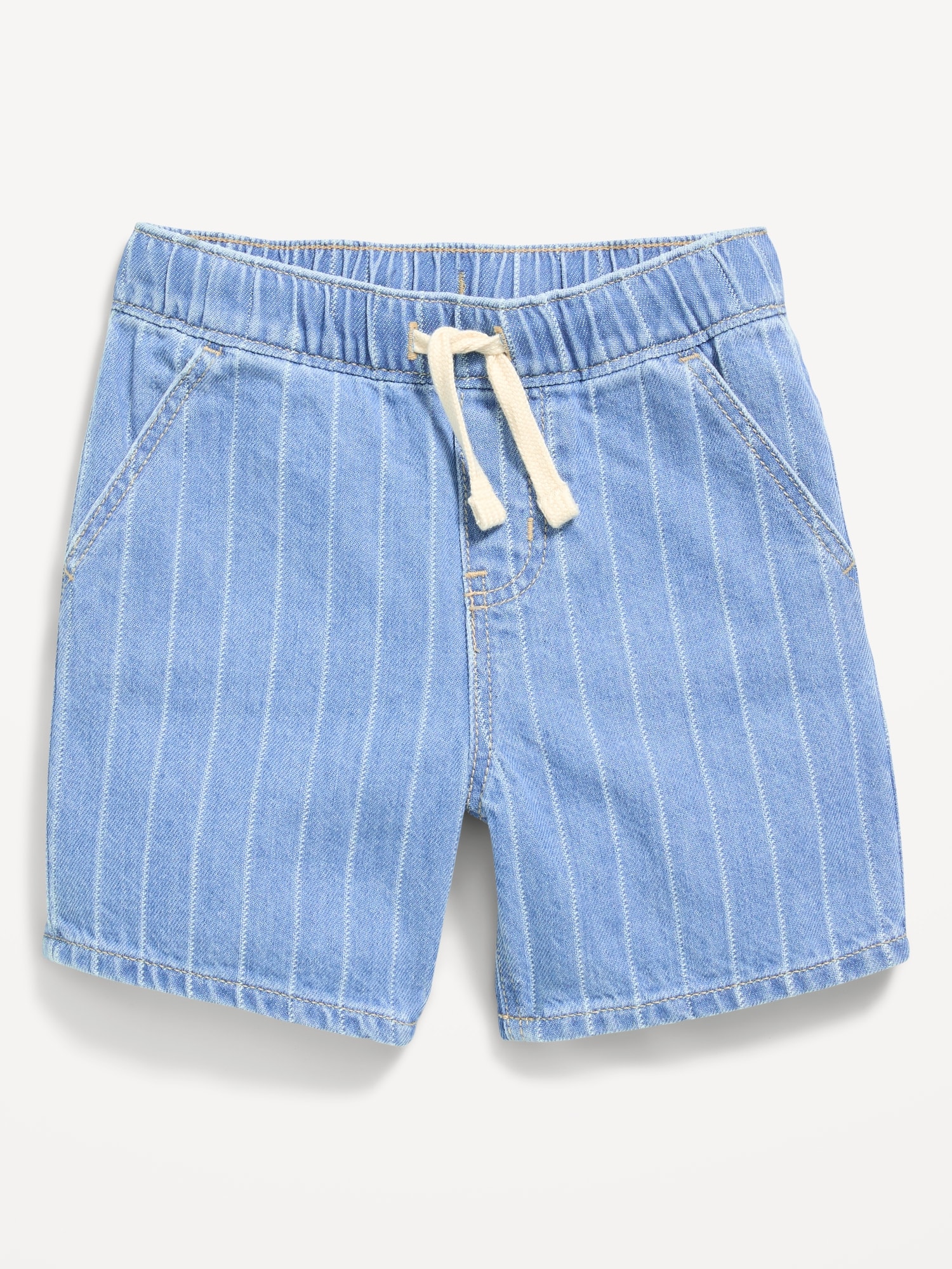 Baggy Pull-On Jean Shorts for Toddler Boys