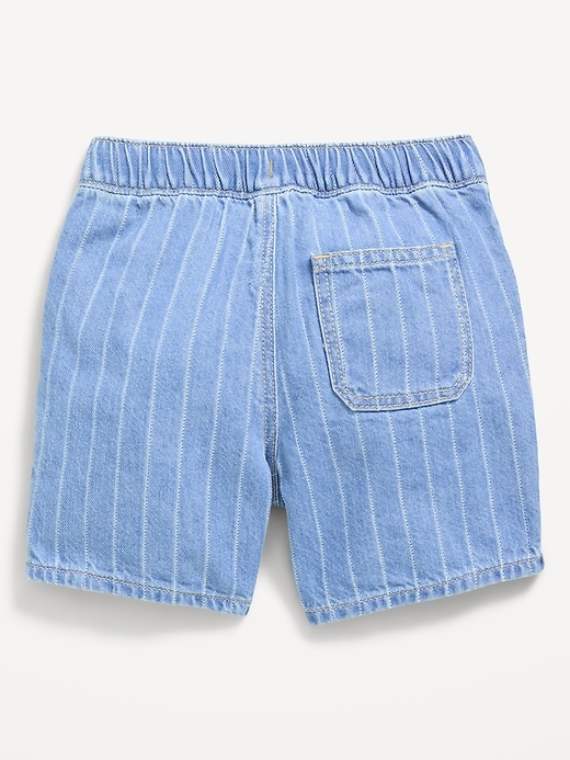 Image number 2 showing, Baggy Pull-On Jean Shorts for Toddler Boys