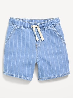 Baggy Pull-On Jean Shorts for Toddler Boys