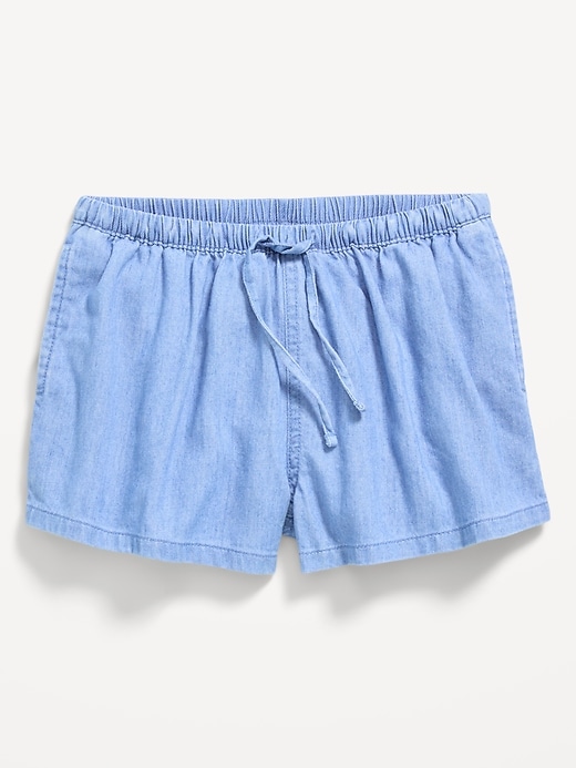 Image number 1 showing, Drawstring Jean Shorts for Girls