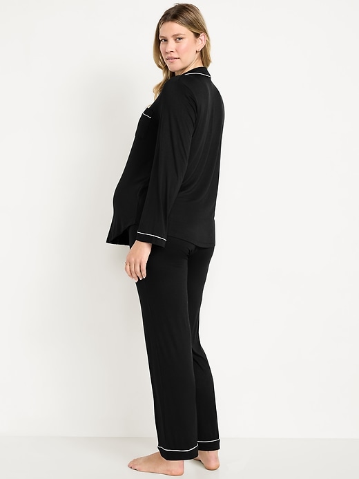 Image number 3 showing, Maternity Classic Pajama Set