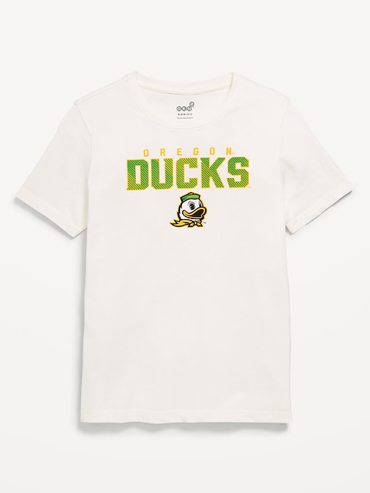 Image number 1 showing, College Graphic Gender-Neutral T-Shirt for Kids