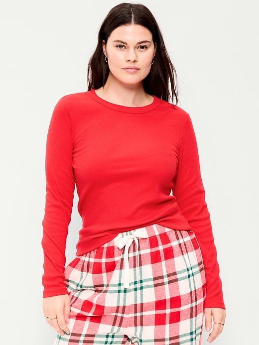 Image number 5 showing, Snug Long-Sleeve Crew-Neck T-Shirt