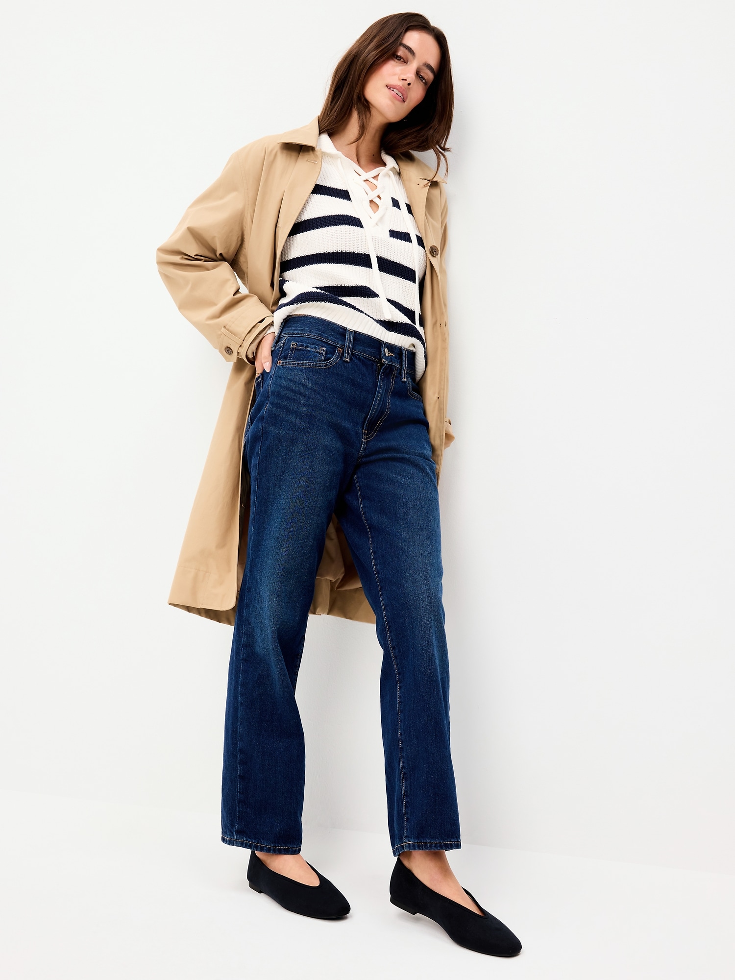 V-Cut Ballet Flats