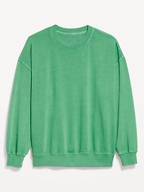 Image number 1 showing, Oversized Crew-Neck Sweatshirt