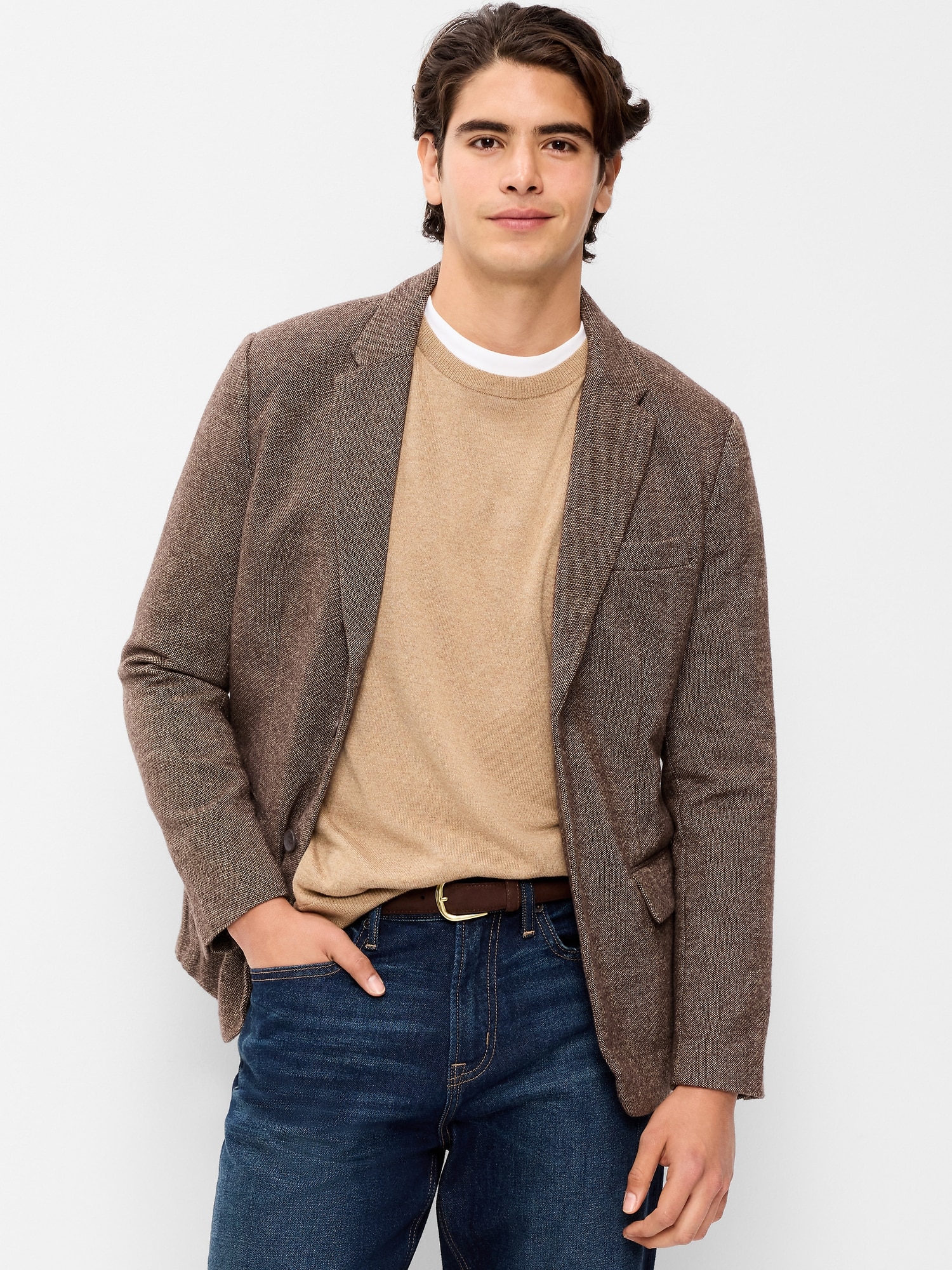 Wool-Blend Blazer