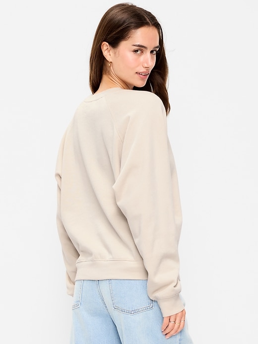 Image number 2 showing, Oversized Graphic Raglan Sweatshirt