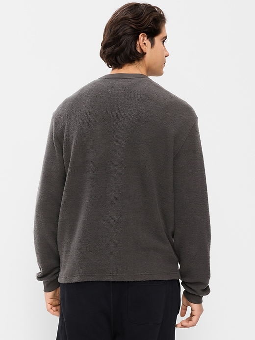 Image number 2 showing, Loose Pocket Crew-Neck Sweatshirt