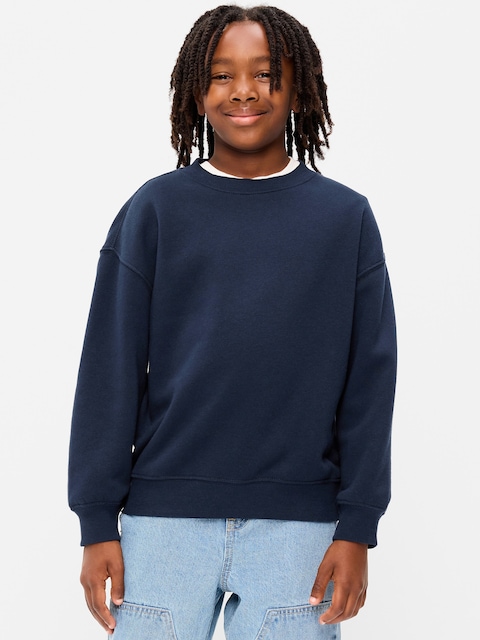 Favorite Fleece Oversized Crew-Neck Sweatshirt for Boys