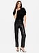 High-Waisted Faux-Leather Pixie Straight Pants - image 2