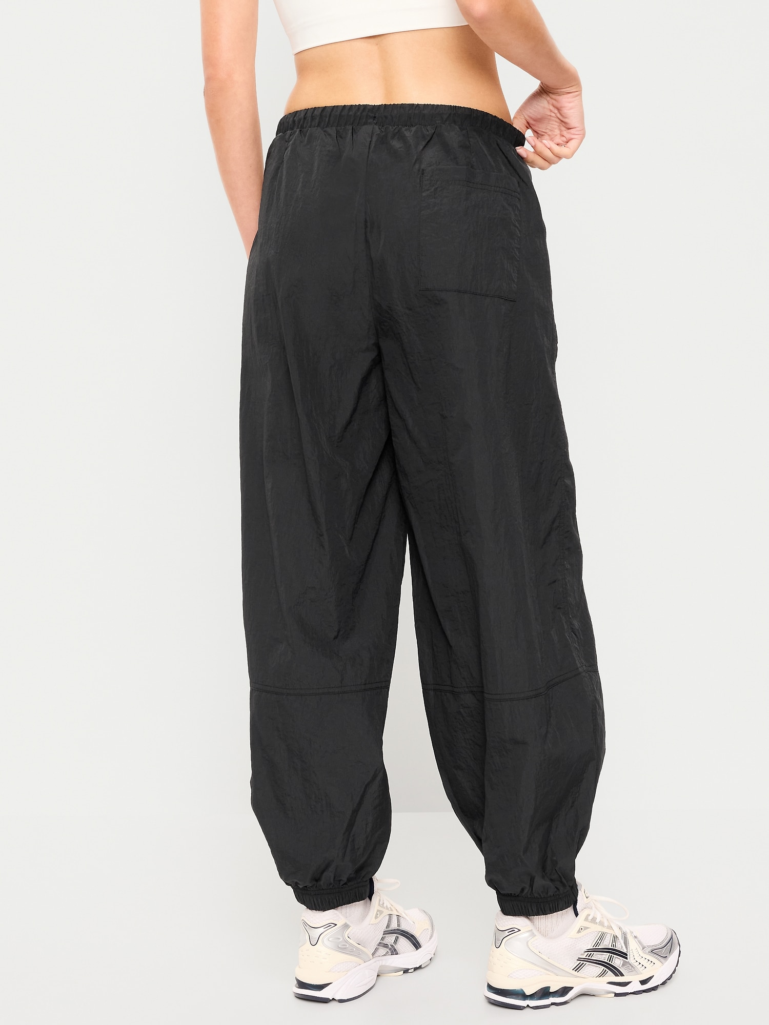 Pull-On Windbreaker Parachute Pants
