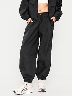 Pull-On Bubble Windbreaker Pants