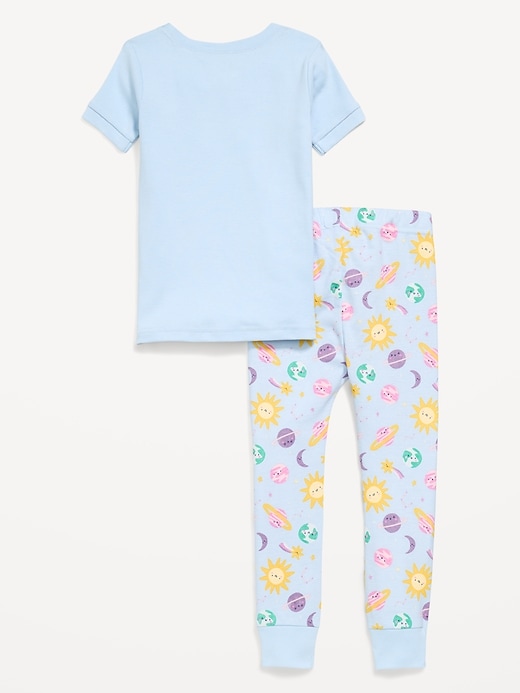 Image number 2 showing, Unisex Snug-Fit Printed Pajama Set for Toddler & Baby