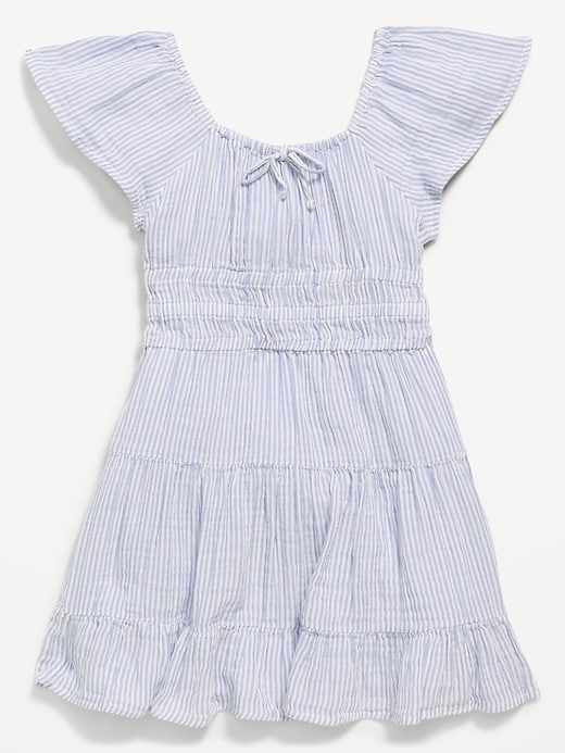 Short-Sleeve Striped Fit & Flare Dress for Girls