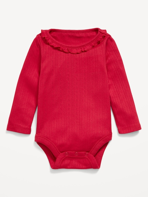 Cozy-Knit Long-Sleeve Bodysuit for Baby